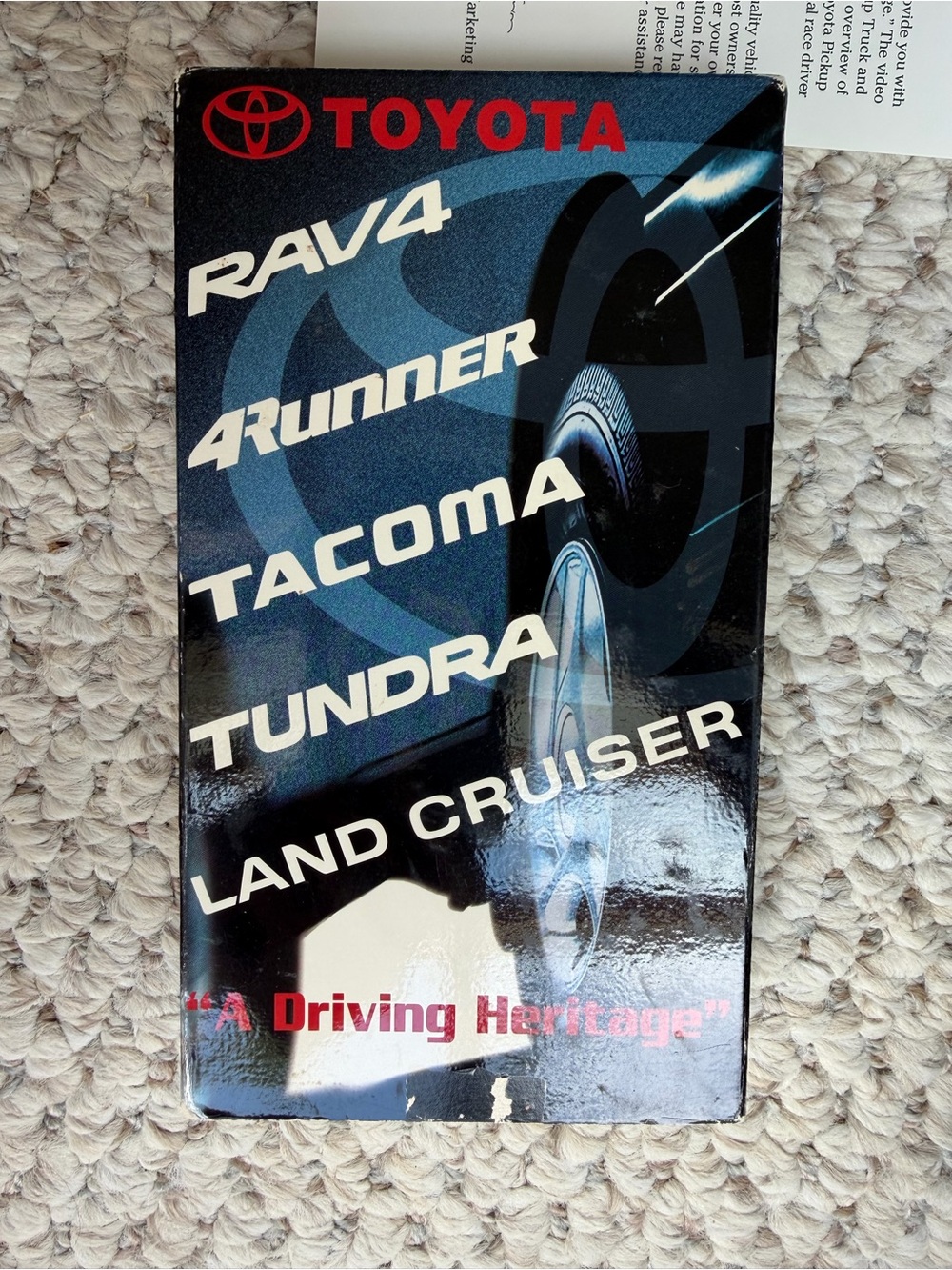 Vintage Toyota "A Driving Heritage" VHS Tape (1999) - Rare Promotional Item